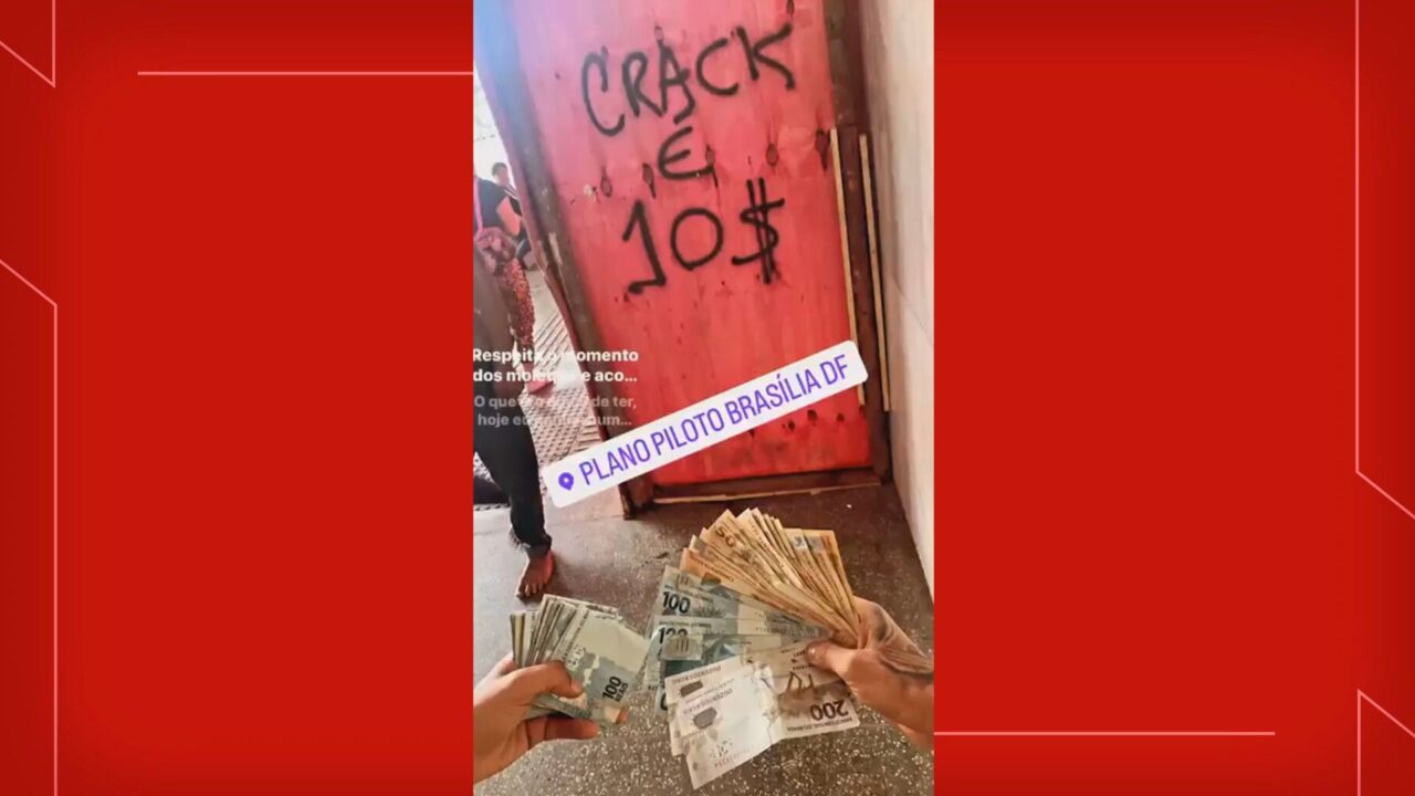 Polícia cumpre 34 mandados de prisão contra suspeitos de vender droga com placa anunciando ‘crack é R$ 10’ no centro de Brasília