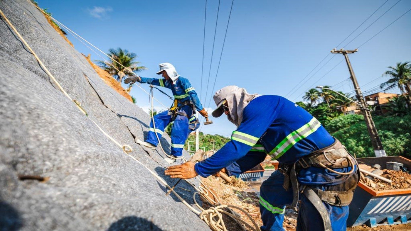 Obras de proteção da ladeira da Chã da Jaqueira garantirão mais segurança aos moradores
