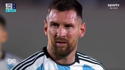 Veja o golaço de Messi contra o Equador, na estreia das eliminatórias